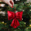 Beige Christmas Bow Ornament – Polyester, 1 Pack 5