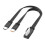 Καλώδιο διαχωρισμού USB σε Type-C γρήγορη φόρτιση 66W 480Mbps 1