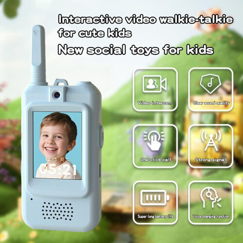 Βιντεο-walkie talkie για παιδιά, 2 επαναφορτιζόμενα Walkie Talkie με οθόνη, μεγάλης εμβέλειας 1