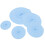 Set di coperchi in silicone, 5 pezzi, blu, copertura per microonde 1