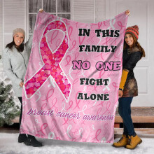 Breast Cancer Blanket Pink Ribbon Breast Cancer Super Soft Throw Blanket Pink Ribbon Bed Blankets Flannel Warm Cozy Gifts for Women Girls 59x51inch