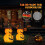 Decoração de Abóbora de Halloween Iluminada com 1,5 m e 100 LEDs 8