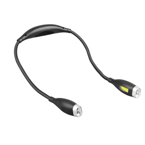 Lampe de lecture LED rechargeable pour le cou – 3 couleurs,