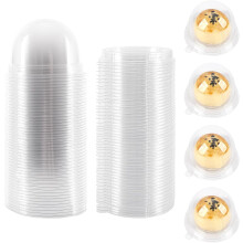 50 Pack 2 Inch Clear plastic mini cake box muffins box cookies cookies muffins dome box wedding birthday gift box(Clear)
