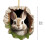 Easter Decor, Easter Decorations Tree Hole Ornament Shape With Rope, Cute Rabbit Design, Hanging Decoration, Easter Gift, Easter Decorations 3