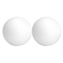 Bolas e formatos de espuma de poliestireno lisa branca para o Natal – Materiais para artesanato faça você mesmo para enfeites de Natal e