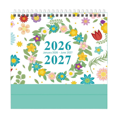 EARKITY LargeΗμερολόγιο Γραφείου 18 Μηνών 2026–2027, Αντίστροφη Μέτρηση 365 Ημερών, Μηνιαίος 1
