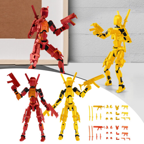 Accessori per action figure T13 multiarticolati stampati in 3D