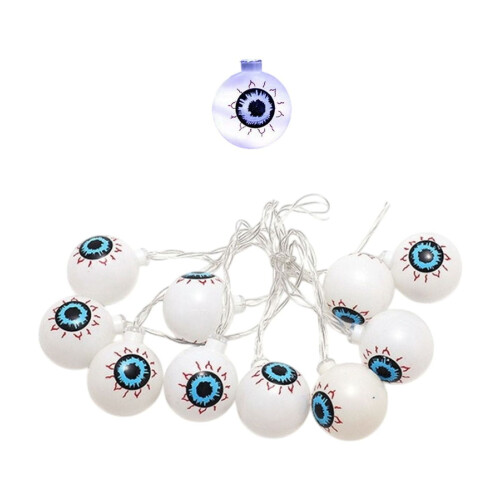 Halloween eyeball string lights 6.5 ft indoor outdoor decor 1