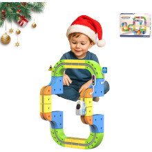 Electric Train Set with 3D Modular Track Cubes