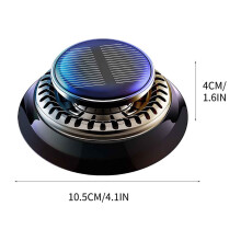 B Electromagnetic Car Snow Removal Device Antifreeze Snow Removal Instrument Vehicle Windshield Defroster With Solar Aromatherapy Decoration