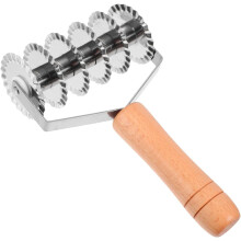 Tăietor de grilaj din oțel inoxidabil cu mâner din lemn