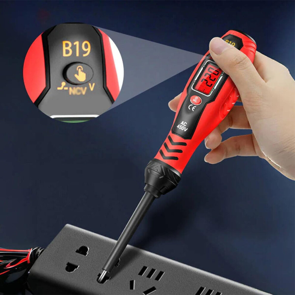 Intelligent Non-Contact Voltage Tester & 2-In-1 Magnetic Screwdriver (Phillips, Red) Â Compatible With Ac/Dc Circuits 9402001149381