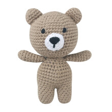 Baby's gebreide pluche dierenknuffel, schattige pluche knuffel voor meisjes, rustgevend slaapspeeltje voor baby's