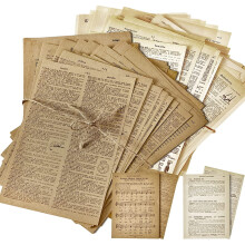 Vintage Junk Journal Papierpaket – 114 Seiten, 2 Sets