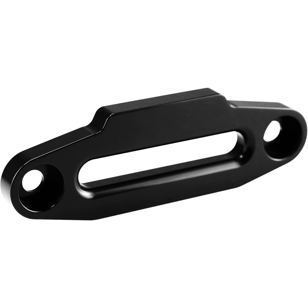 Aluminum Hawse Fairlead For Utv 4000-5500 Lbs Winch 6" (152.4Mm) Mount Glossy (Black) Black 9399596603902