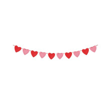 Couronne de Saint-Valentin en forme de cœur – L'amour triomphe, décoration de mariage/anniversaire compatible avec Getwinbanner
