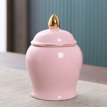 Ceramics Airtight Kitchen Canisters Polished Tea Canister Food Storage Jar for Sugar Kitchen Storage Canister Jar Tea Coffee