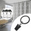 Metalgardinringe med klips, 30 stk., 1 tomme indvendig diameter 2