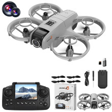 2.4G Drone with 1080P Camera & Screen Remote,Brushless Motor RC Quadcopter,Under 250g,Obstacle Avoidance, Altitude Hold,Gift for Boys Girls