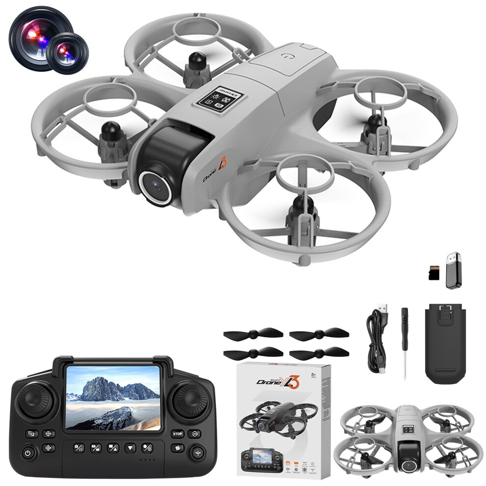 Boys 2.4G Drone With 1080P Camera & Screen Remote,Brushless Motor Rc Quadcopter,Under 250G,Obstacle Avoidance, Altitude Hold,Gift For Girls