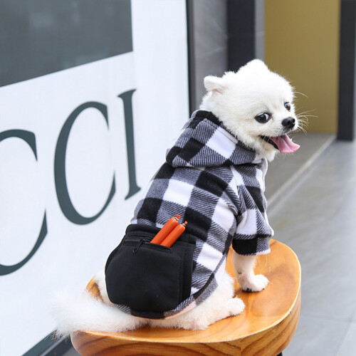 Sudadera con capucha para perro con bolsillo – Suéter cálido de otoño e invierno para 2