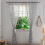 Transparente gardiner med stjerner og måne, polyester, 1 panel, 79 tommer 4