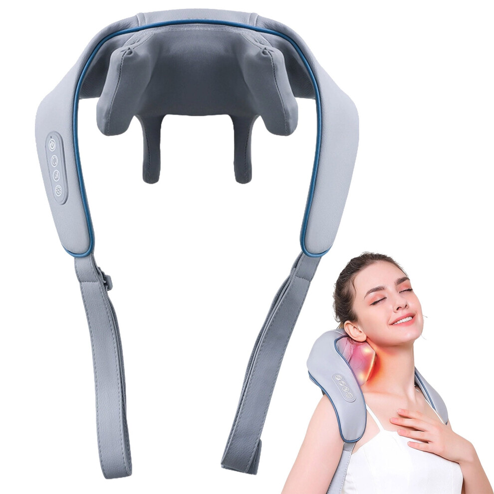 Therapexa Neck Massager with Heat, Cordless Shiatsu 6D Kneading, Rechargeable for Pain Relief â Compatible with Theraplex & Siaasoo