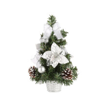 30cm Pre-Decorated Mini Christmas Tree Silver