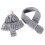 Conjunto de gorro y bufanda de invierno para perros, gorro de punto cálido para perros pequeños 4