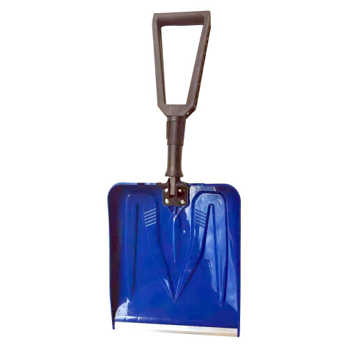 Folding Snow Shovel D-Handle Heavy-Duty 9.5" Blade Blue 1