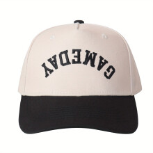 Șapcă de camion cu glugă pentru gaming – Șapcă ușoară cu broderie inversă GAMEDAY, snapback reglabil, unisex, alb/negru, respirabilă,