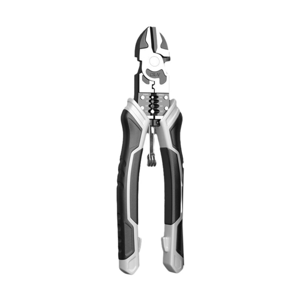 Pliers Set, Large 6 In 1 Multifunctional Wire Stripper Crimper Cutter, Long Nose Pliers, Linesman Pliers, Diagonal Side Cutting Pliers 9422877880362