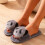 Παντόφλες Panda Open Toe, άνετες, ασαφείς παντόφλες, χαριτωμένα ζώα, εσωτερικούς χώρους, 4
