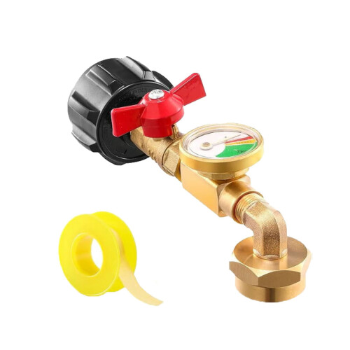 Adapter for propantank i messing, 13,7 cm 1