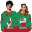 Pull de couple pour Halloween et Noël, imprimé numérique, 2 pièces 1