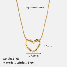 French retro pendant necklace with moon sun heart design
