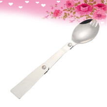 Portable Stainless Steel Foldable Spoon Perfect for Picnic Camping and Travel