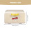 Rustic Metal Bread Box with Lid, 35.5x21.5x21.5cm 2