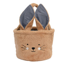 Easter Decoration Indoor Ornament Portable Storage Bow Basket Basket Easter Rabbit Bucket Decoration Home Textile Storage