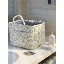 Panier de rangement bohème en tissu, pliable, 13 x 10,6 x 10,2 cm