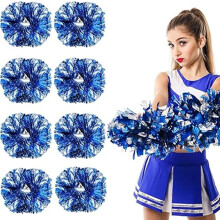 Plastic Cheerleading Poms, 8Pcs Super Cute Cheerleading pom poms Cheer Dance Pom Pom with Plastic Handle for Game, Sports, Aerobics