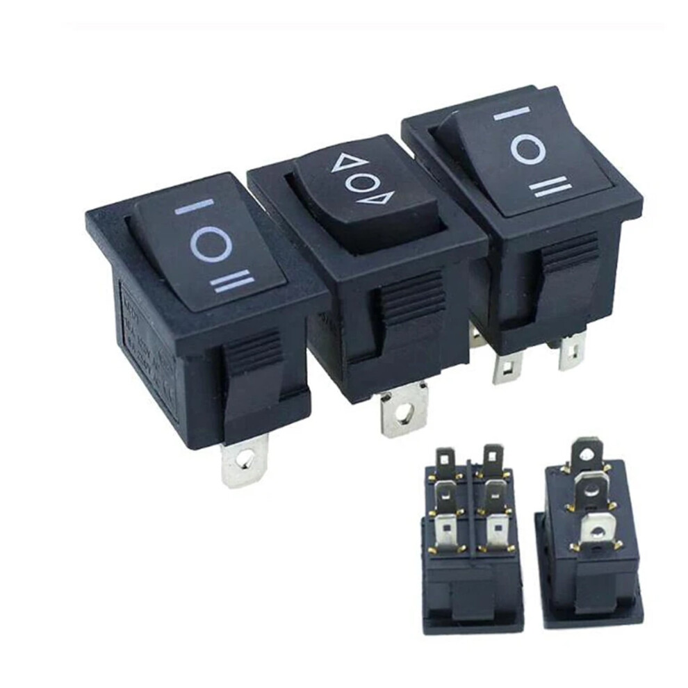 Kcd1 Mini Rocker Switch 3-Pin Or 6-Pin 6A 250V Ac 9104899042200