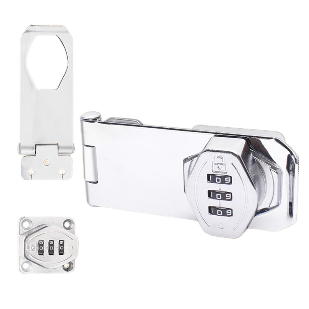 Sturdy Zines Alloy Bifold Door Lock With Twist Knob Hasp Latches Portable Accessory For Cupboard And Shed Security 9399596601892