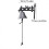 Vintage hand-cranked door bell iron birds rope pull 3