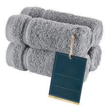 Set di 4 salviette in cotone turco 100%, asciugamani da bagno di alta qualità per casa, spa e palestra, asciugamani per viso e mani morbidi e