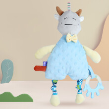 Peluche sensorielle pour bébé avec anneau de dentition et papier froissé – Douce