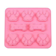Moules en silicone pour os et pattes de chien – 8 cavités, qualité alimentaire