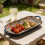 Bohemian Ceramic Rectangular Serving Platter - 12.6inch Large Capacity Dinner Plate with Double Handles 4