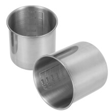 Messbecher aus Edelstahl, 250 ml & 350 ml